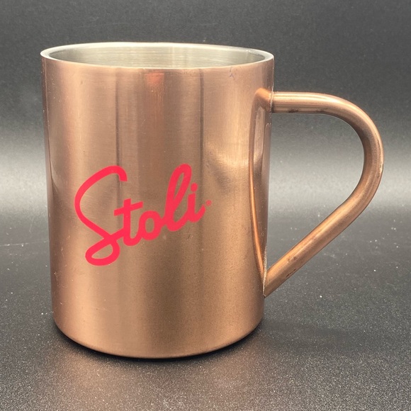 Classic Stoli Logo 12 oz Copper / Stanless Moscow Mule Mug - Picture 2 of 8
